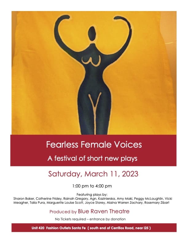 A poster for the fearless female voices festival.