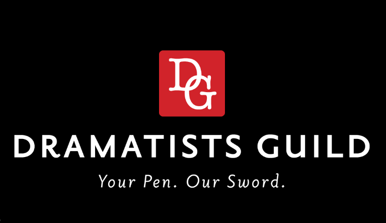 A logo for the dramaists guild.